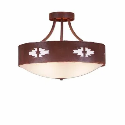 Three Light Semi-Flush Mount833705