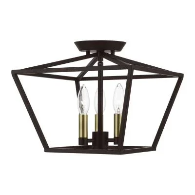 Three Light Semi-Flush Mount8525119