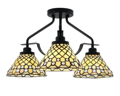 Three Light Semi-Flush Mount8572559
