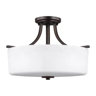 Three Light Semi-Flush Mount880447