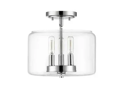 Three Light Semi-Flush Mount8987599