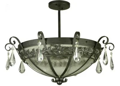 Three Light Semi-Flushmount028734