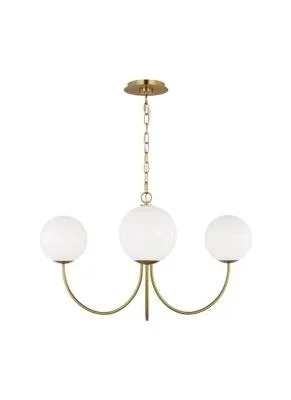 Tracy Pendant – Painted Modern Gold – 18in. Diameter – E12 Candelabra Base