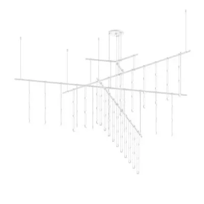 Tri-Bar w/ Crystal Ladder Light Luminaires6424468