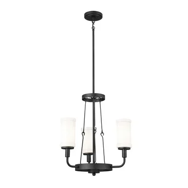 Vetivene Three Light Mini Chandelier (52450BKT)