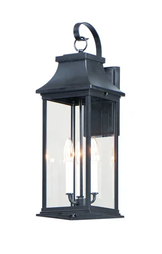 Vicksburg Three Light Outdoor Wall Lantern (30024CLBK)