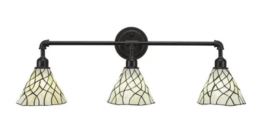 Vintage Three Light Bath Bar (183-DG-9115)