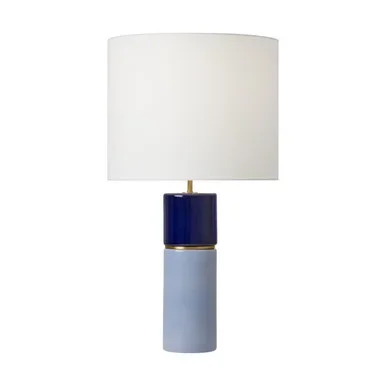 Visual Comfort Studio Cade One Light Table Lamp in Polar Blue – KST1101CPB1