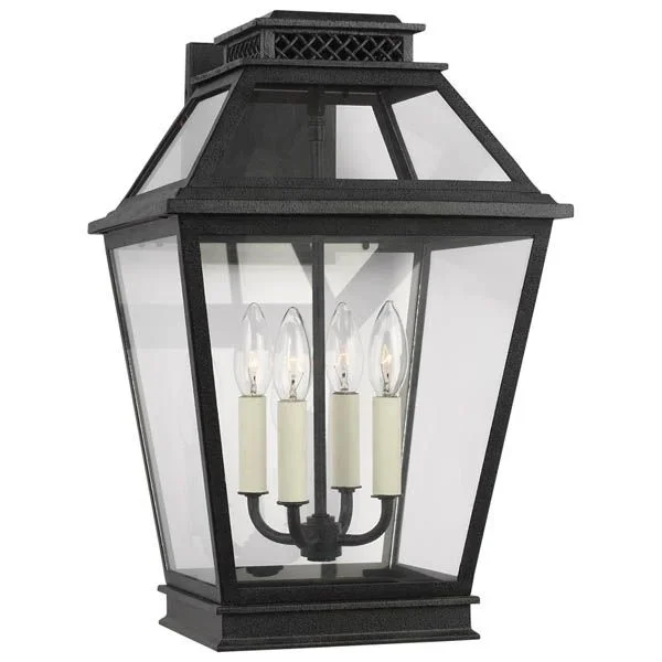 Visual Comfort Studio CO1034DWZ Large Outdoor Wall Lantern in Dark Weathered Zinc