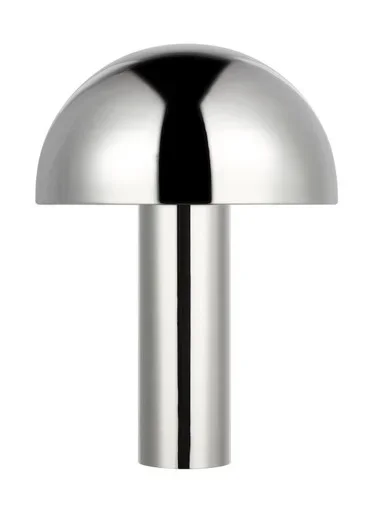 Visual Comfort Studio Cotra One Light Table Lamp in Polished Nickel – ET1322PN1