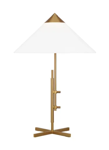 Visual Comfort Studio Franklin One Light Table Lamp in Burnished Brass – KT1281BBS1