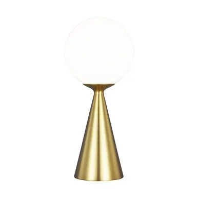 Visual Comfort Studio Galassia One Light Table Lamp in Burnished Brass – AET1021BBS1