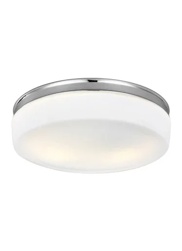 Visual Comfort Studio Issen Two Light Flush Mount in Chrome – FM504CH
