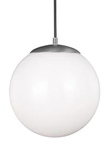 Visual Comfort Studio Leo – Hanging Globe One Light Pendant in Satin Aluminum – 6022EN3-04