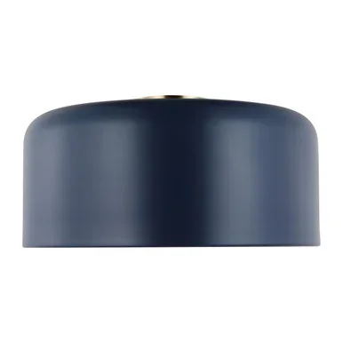 Visual Comfort Studio Malone One Light Flush Mount in Navy – 7705401-127