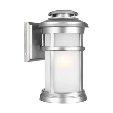 Visual Comfort Studio Newport One Light Outdoor Wall Lantern in Painted Brushed Steel – OL14301PBS