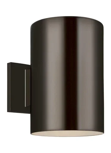 Visual Comfort Studio Outdoor Cylinders One Light Outdoor Wall Lantern in Bronze – 8313901-10/T