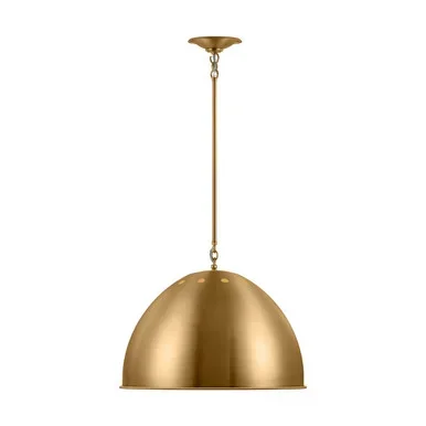 Visual Comfort Studio Robbie One Light Pendant in Burnished Brass – TP1171BBS