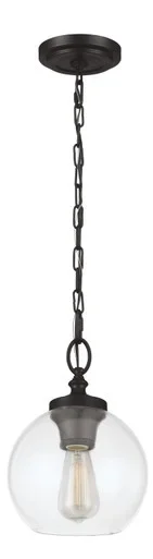 Visual Comfort Studio Tabby One Light Pendant in Oil Rubbed Bronze – P1308ORB