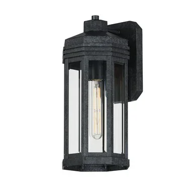 Wright One Light Outdoor Wall Sconce (30222CLBKP)