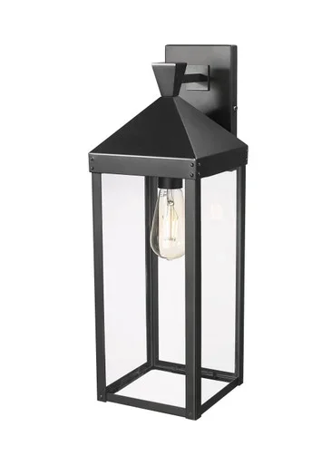 Yates One Light Outdoor Wall Sconce (22921-PBK)