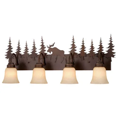 Yellowstone Four Light Vanity (VL55604BBZ)