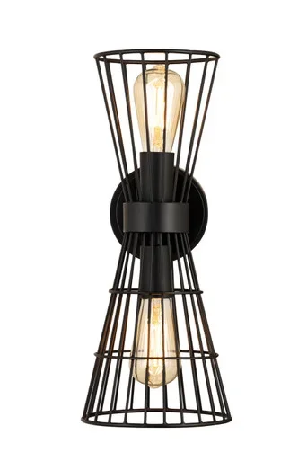 Z-Lite Alito Two Light Wall Sconce in Matte Black – 6015-2S-MB