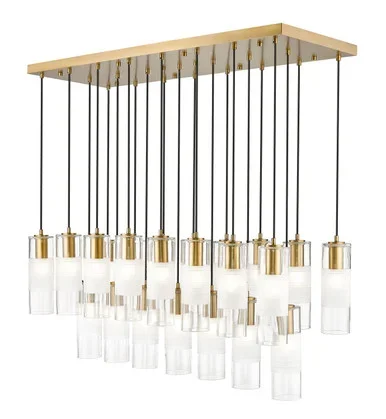 Z-Lite Alton 23 Light Linear Chandelier in Modern Gold – 824P-23L-MGLD