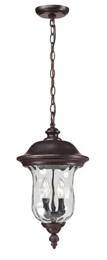 Z-Lite Armstrong Two Light Outdoor Chain Mount Ceiling Fixture in Bronze – 533CHM-RBRZ
