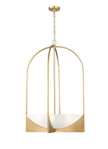 Z-Lite Devon Six Light Chandelier in Modern Gold – 1947-38MGLD
