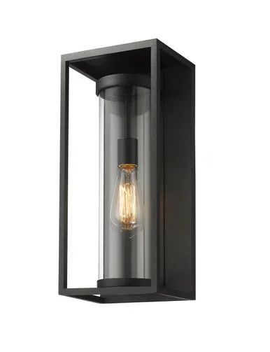 Z-Lite Dunbroch One Light Outdoor Wall Light in Black – 584M-BK