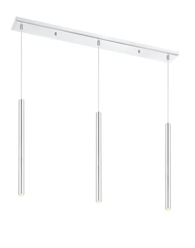Z-Lite Forest LED Linear Chandelier in Chrome – 917MP24-CH-LED-3LCH