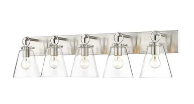 Z-Lite Harper Five Light Vanity in Brushed Nickel – 483-5V-BN