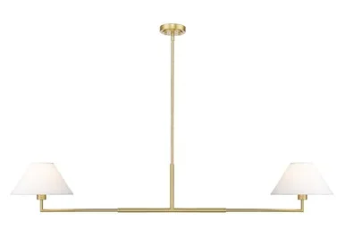 Z-Lite Leila Two Light Chandelier in Luxe Gold – 744-62L-LG
