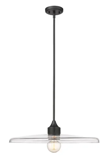 Z-Lite Paloma One Light Pendant in Matte Black – 821P24-MB