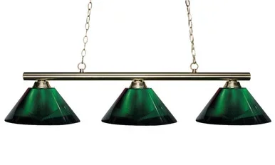 Z-Lite Sharp Shooter Three Light Billiard in Brushed Nickel – 155-3BN-ARG