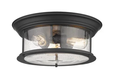 Z-Lite Sonna Three Light Flush Mount in Matte Black – 727F16-MB