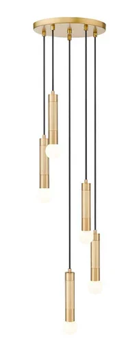 Z-Lite Stari Five Light Chandelier in Modern Gold – 1956P-5R-MGLD