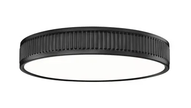 Z-Lite Stari LED Flush Mount in Matte Black – 1013F16-MB-LED