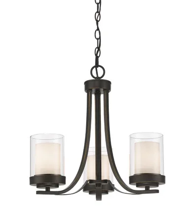 Z-Lite Willow Three Light Chandelier in Olde Bronze – 426-3C-OB