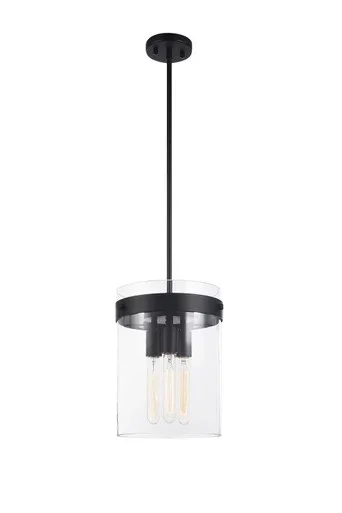 Zale Three Light Pendant (C78403BK)