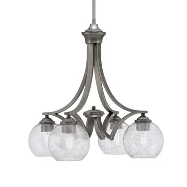 Zilo Four Light Chandelier (568-GP-4102)